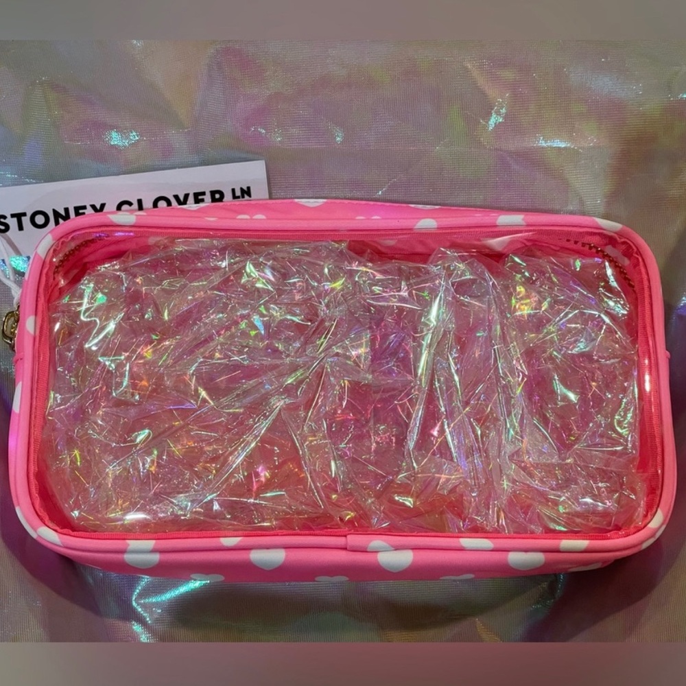 Stoney clover lane SCL Valentine’s Day clear front small pouch Valentine’s Day